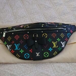 Black Multicolor Monogram Belt Bag